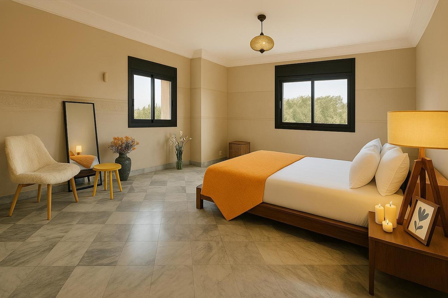 Sunny 2Bdr With Panoramic View - Next To Pestana Cr7 & M Avenue - Hivernage Garden 公寓 马拉喀什